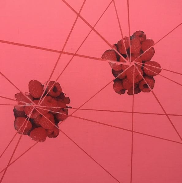 Wouldn't It Be Slice, 2018 Mixed media on wood 15.5x15.5x2cm