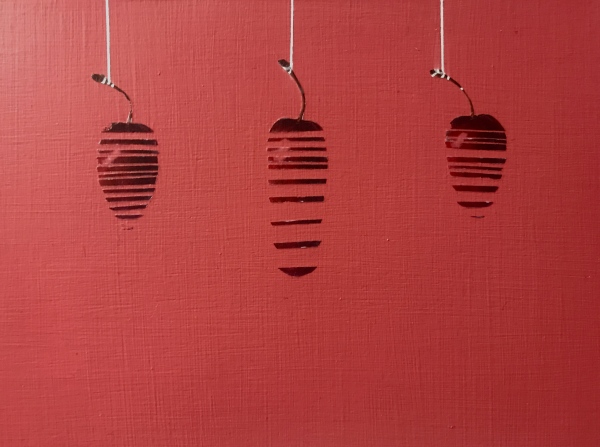 Slice Up Your Life, 2018 Mixed media on wood 20x15x2cm