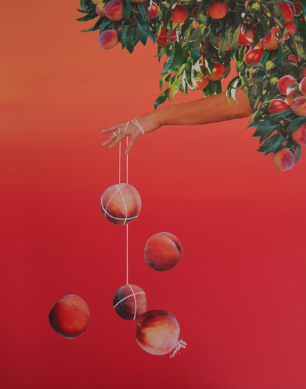 La Pêcheuse (one handed), 2018 Mixed media on wood