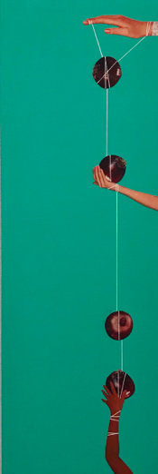 Onion's Cradle, 2017 Mixed media on wood 20x60x5cm